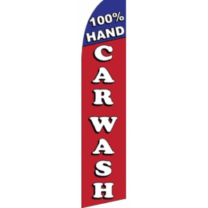 thumbnail image 2 of Car Wash (Red) Flag – 3x5 Feet Polyester – Horizontal With Grommets – On Sale 2 of 6